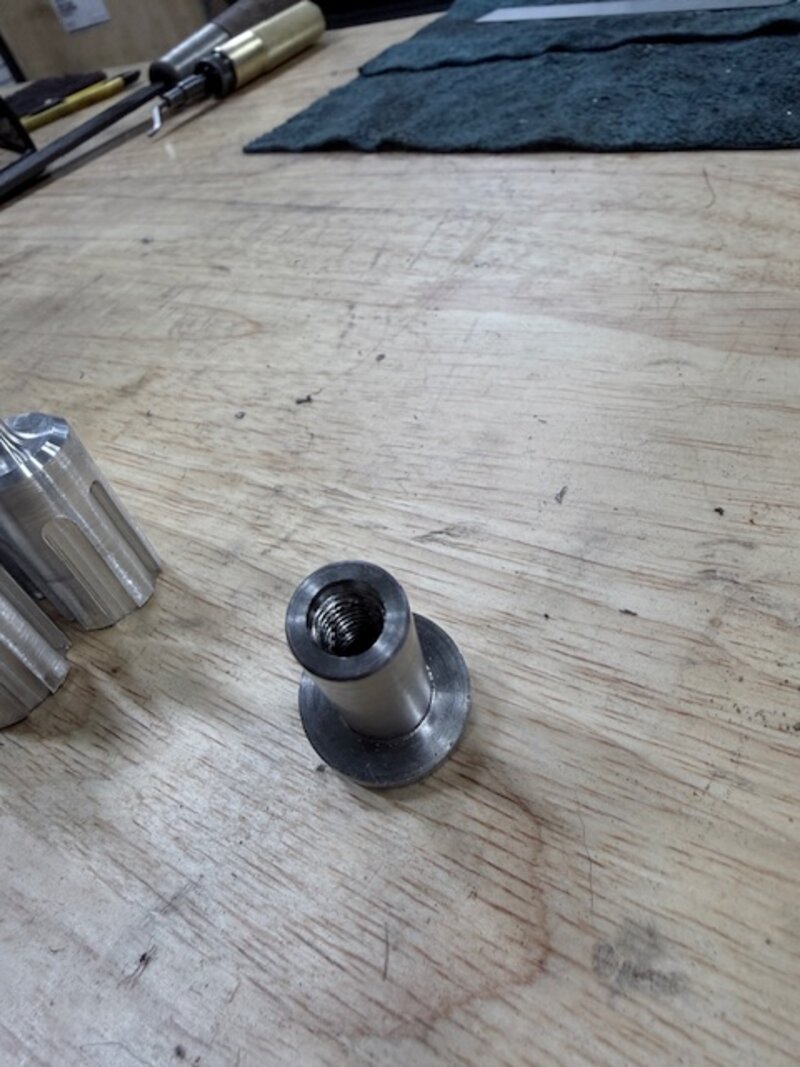 Machined part with precision threading